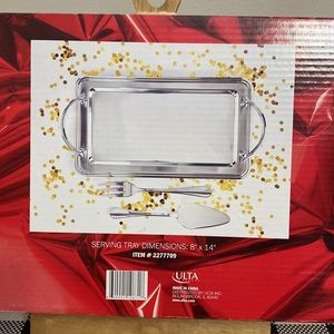 ULTA Beauty stainless steel serving set new!